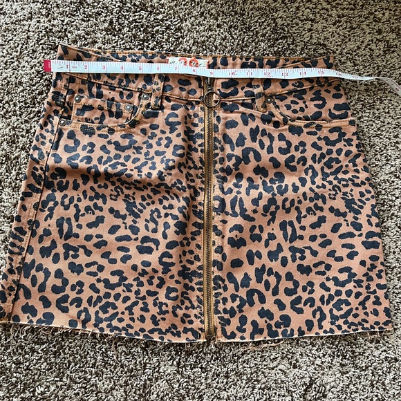 We The Free Leopard Print Skirt - Brown and Black - Picture 5 of 7